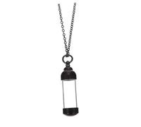 AKOOSY 1Pc Unisex Cinerary Casket Pendant Necklace Creative Perfume Bottle Design Transparent Memorial Jewelry for Ashes Unique Keepsake for Him Her