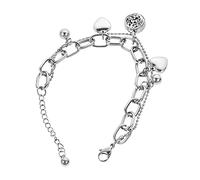 AKOOSY 1Set Heart Shaped Aromatherapy Bracelet with Chain Cotton Cores for Stylish Wrist Decoration for Air Purifying and Creating Charming Atmosphere