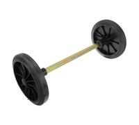 AKOOSY 1set Replacement Rubber Wheels for Wheelie Bins with Hollow Shaft Garbage Can Wheel for Outdoor Rubbish Bins Easy Installation Smooth Rolling for Kitchen and Garden Random Color