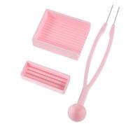 AKOOSY 2.6mm Fuse Bead Tools Kit with Double-tip Tweezer and Aligner Tray, Plastic and Metal Material, Ergonomic Grip and Accurate Positioning, for Jewelry Making and DIY Bead Crafting