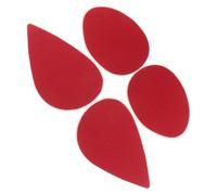 AKOOSY 2 Pairs Red Non-Slip High Heel Sole Pads Self-Adhesive Silicone Shoe Sole Protectors with Noise Reduction and Wear-Resistant Cushioning for Women’S Heels