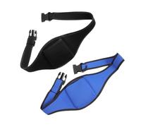 AKOOSY 2 Pcs Adjustable Neoprene Microphone Waist Belt Bag Sweat Absorbent Portable Carrier Pouch for Fitness Instructors Teachers Theatre and Black