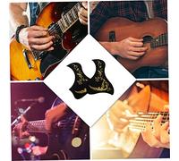 AKOOSY 2 Pcs Guitar Protective Stickers for Acoustic Guitars Gold Bird Pickguard Decals Scratch Resistant Easy to Apply and Portable