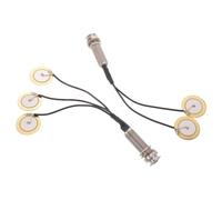 AKOOSY 2 Sets Acoustic Guitar Pickup with 1/4 Inch 6.35mm Output Jack, Peel and Stick Piezo Transducer for Violin and Acoustic Guitar, Stable Sound Transmission and Reduced Sound