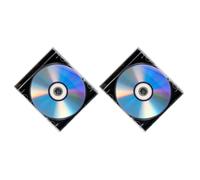 AKOOSY 2 Sets Blank CD Discs with Jewel Case Box, High Storage Capacity Plastic Recordable Media for Audio Files and Music, Suitable for Office and Family Memories