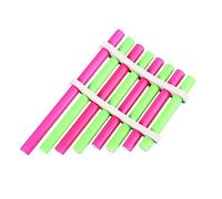AKOOSY 2 Sets Diy Homemade Panpipe Music Instrument Toy Student Science Experiment Educational Pan Flute Kit Colorful for Early Learning