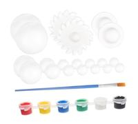 AKOOSY 2 Sets DIY Solar System Polystyrene Planet Balls Kit with Paint for School Projects Smooth Foam Balls for Handicraft Decoration and Creative Model Making