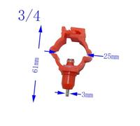 AKOOSY 20 Pcs Chicken Water Feeder Automatic Poultry Drinker Screw Style Waterer for Hens Ducks Quail Game Birds Red