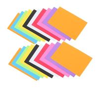 AKOOSY 20 Sheets Colored Sponge Paper for DIY Handicraft Projects Flexible Multi Color Craft Sheets for Scrapbooking Origami Party Decoration and Home School Art Supplies