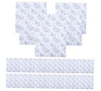 AKOOSY 20 Sheets Floral Wrapping Paper Blue DIY Gift Box Packing Paper for Flower Bouquets Craft Projects Smooth Tear Resistant Texture Multi Use