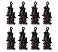 AKOOSY 20pcs Castle Pendant Alloy Charm for DIY Jewelry Making, Black | Haunted House Style, Versatile Crafting Use, for Necklaces, Key Rings, Anklet Making, Home Decoration