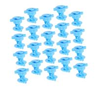 AKOOSY 20Pcs Electric Fence Wire Insulators DIY Post Plastic Angled Slot High Strength Non-conductive Farm Accessories for Secure Livestock Enclosure