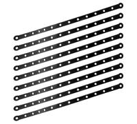 AKOOSY 20pcs Non-slip Hanger Strips for Closet Rack Organization Wardrobe Clothing Hanger Connectors Space-saving Black Strips for Stable Coat and Trouser Hanging