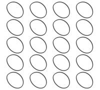 AKOOSY 20pcs Square Rubber Belts for Cassette Recorders Flexible Tape Replacement for Recorder Maintenance Video Machines Dvd Drives Smooth Rotation and Noise Reduction