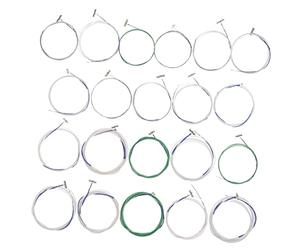 AKOOSY 21pcs Guzheng Strings Kit Professional Metal Wire and Nylon Guzheng Replacement Strings Multipurpose Parts for Acoustic Instrument Accessories