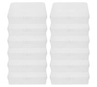 AKOOSY 24 Pcs Clear Plastic Crayon Storage Box with Secure Lid Stackable X Crayon Organizer Case for Classroom and Home Art Supplies