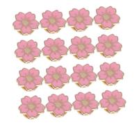AKOOSY 24pcs Cute Cherry Blossom Lapel Pins Floral Enamel Brooches Badge for DIY Backpacks Jackets Clothes Hat Decoration Japanese Style