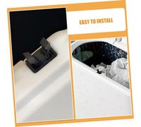 AKOOSY 24pcs Trash Can Lid Buckles Press Latch Replacement Clips Micro Switch Design Fit for Garbage Bins Stylish Black Plastic Accessories