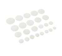 AKOOSY 24pcs White Sheepskin Cushions for Bassoon Pads Replacement, Easy to Use and User-friendly Design, Bassoon Accessories for Sound Hole Sealing Random Color