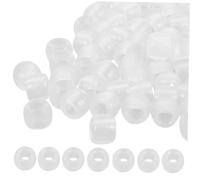 AKOOSY 250Pcs UV Clear Plastic Beads Color Changing Translucent UV Reactive Beads for Jewelry Making DIY Bracelets Necklaces Crafting