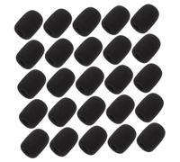 AKOOSY 25pcs Microphone Sponge Covers Mic Protective Cover Windproof Sponge for Clip Microphone Accessory for Vocal Dampener and Windshield