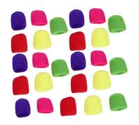 AKOOSY 25pcs Thickened Microphone Covers Antislip Handheld Windscreens for Karaoke Studio Stage Use Multipurpose Protective Sleeves to Reduce Saliva Splash Easy to Install Mixed Colors