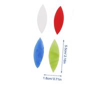 AKOOSY 28pcs Leaf Shaped Iridescent Glass Mosaic Tiles for Crafts DIY Candle Tray Decoration Mixed Color Glass Sheets with Polished Smooth Surface Durable Mosaic Pieces for Photo Frames