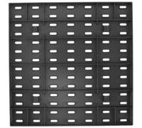 AKOOSY 28X28Cm Black Pegboard Wall Panel, Plastic Peg Board Organizer for Garage Storage, Tool Organizer Wall Mount Suitable for Home Workshop and Entryway Display