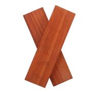 AKOOSY 2pcs Acoustic Guitar Bridge Blank Made of Brown Wood, Rectangle Shape for Stable Guitar Bridge Saddle Replacement, Sturdy Material Suitable for DIY Craft Building and Practicing