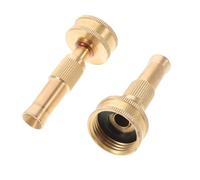AKOOSY 2pcs Adjustable Copper Spray Nozzles for Garden Irrigation Leak Hose Connectors with Ergonomic Grip Durable High Strength Material for Precise Water Volume Control
