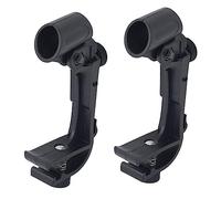 AKOOSY 2pcs Adjustable Shockproof Drum Microphone Clips Height Angle Adjustable Mount for Snare Drums Fits Microphones Abs Material for Percussion Performance