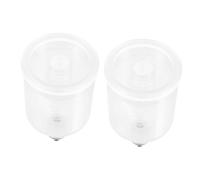 AKOOSY 2pcs Airbrush Paint Cups Split-Style Quick Detach Plastic Spray Pot for Precise Uniform Coating Lightweight Portable Replacement Bottles for Airbrush Machine