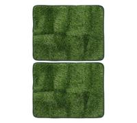 AKOOSY 2pcs Artificial Dog Grass Pads for Puppy Potty Training, Washable Pe and Tpr Material, Floor Protection, Suitable for Indoor Rooms and Patios, 23x18.1x0.8in Reusable Pet Potty Mats