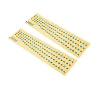 AKOOSY 2Pcs Bass Scale Stickers for Easy Fretboard Marking Practical Decals for Beginners and Lightweight and Removable Bass Fretboard Notes Stickers for Outdoor Practice