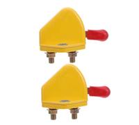 AKOOSY 2pcs Battery Disconnect Switch Emergency Power Cutoff Ignition Start Knob for Tricycles Motorcycles Utility Vehicles Agricultural Use