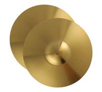 AKOOSY 2pcs Brass Drum Set Cymbals Lightweight Jazz Practice Cymbal for Drum Kits Durable Alloy with Sound for Beginner and Professional Drummers