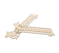 AKOOSY 2pcs Cartoon Animal Wood Thread Winder for Embroidery Cross Stitch Durable Colored Thread Organizer Board with Bobbin