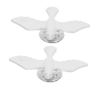 AKOOSY 2pcs Catholic Dove Lapel Pin Peace Symbol Breastpin for Holy Communion Baptism Religious Ceremonies Bird Figurine Accessory