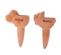 AKOOSY 2pcs Ceramic Animal Shaped Drip Irrigation Device Automatic Self Watering Tool for Indoor and Outdoor Plants Even Water Saving Design Porous Body for Healthy Growth
