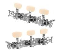 AKOOSY 2pcs Classical Guitar Tuning Pegs Metal Resin Knobs Alignment String Pegs for Left-handed and Right-handed Players Accessories with Random Color Random Color