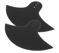 AKOOSY 2pcs Drum Cymbal Mute Pads Black Cloth and Rubber Drum Muffler Pads for Cymbals and Low Volume Practice for Practicing at Home