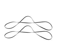 AKOOSY 2PCS Flat Rubber Turntable Belt Replacement for Record Player 460mm Length Compatible with Phonograph and Vinyl Record Players High Elasticity Drive Belt
