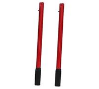 AKOOSY 2pcs Floor Jack Handle Replacement for Hydraulic Lifts Rust Resistant Steel and Rubber Horizontal Jack Poles Durable Car Lift Accessories for Automotive Use