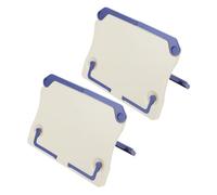 AKOOSY 2Pcs Foldable Music Sheet Holder Stand for Desk Lightweight Plastic Music Score Stand with White Carry Bag for Piano Guitar Keyboard Home and Studio Use