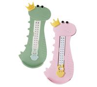 AKOOSY 2pcs Foot Measuring Devices Adjustable Feet Sizer Tool for Accurate Shoe Measurement Smooth Scale Ruler for Growth Monitoring in Green and Pink