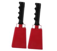 AKOOSY 2pcs Football Cowbell Noisemakers Handheld Cheering Bells for Sports Events Durable Sound Makers for Games Parties Crisp Tone Stylish Design