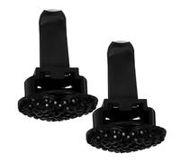AKOOSY 2pcs Heart-shaped Rhinestone Car Vent Clips Decorative Air Freshener Accessories for Your Vehicle Easy to Install Stylish Material Black