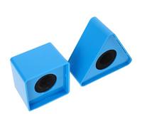 AKOOSY 2PCS Microphone Flag Station with Heavy Duty Base for Stable Mic Logo Display Portable Square and Triangular Mic Flags for Tv Station Interviews Conferences and Media Events