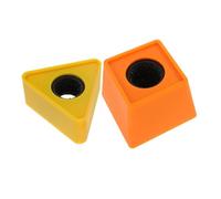 AKOOSY 2pcs Microphone Logo Flags Mic Flags Holder Bright Yellow Orange Role Playing Props for Learning Confidence Building Durable Lightweight Pretend Play