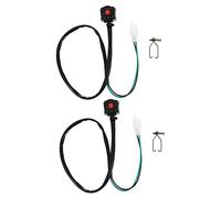 AKOOSY 2pcs Motorcycle Kill Switch and Horn Starter Button for Atv Dirt Bike Durable Ignition Control Replacement Easy to Operate and Install Fit for Off Road Vehicles